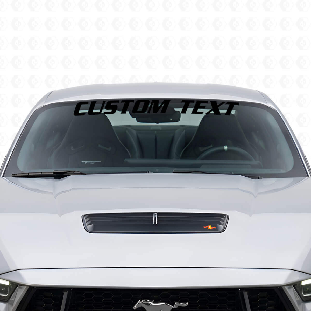 Custom Voorruitbanner Vinylstickers voor Musclecar Musclecarmodel Shelby GT Cobra 4.6