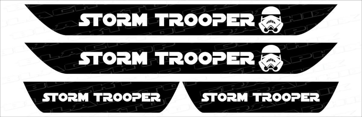 Stormtrooper Deurlijst Vinyl Stickers voor Dodge Charger 2006-2017