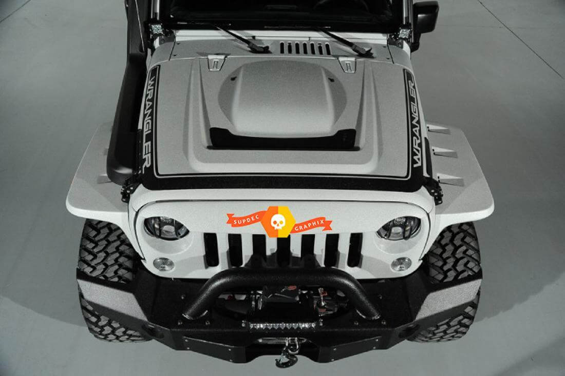 Jeep wrangler kap strepen kant vinyl sticker stickers alle kleuren op maat voor JK TJ CJ YJ JL Gladiator
