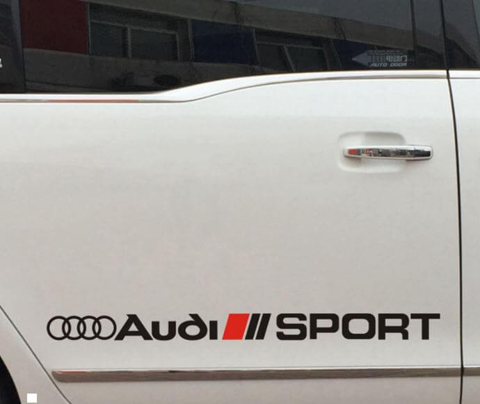 Audi Sport Side Skirt Racing Vinyl Sticker voor Audi