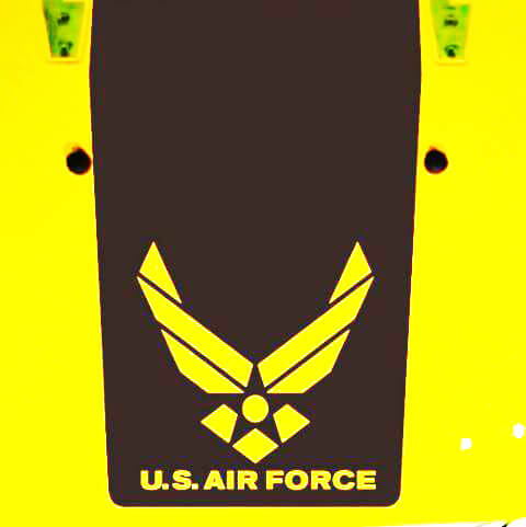 USAF Air Force Blackout Hood Vinyl Sticker voor Jeep Wrangler TJ LJ JK JKU