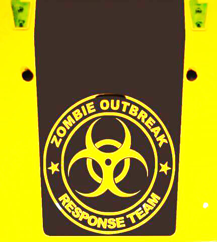 Blackout Zombie Uitbraak Respons Team Capuchon Vinyl Decal voor Jeep Wrangler