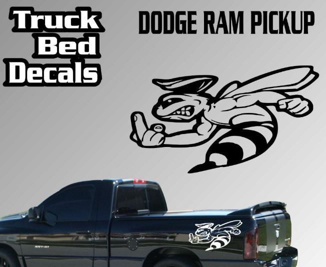 Grappige Bee Bedside Vinyl Decal Sticker voor Dodge Ram 1500