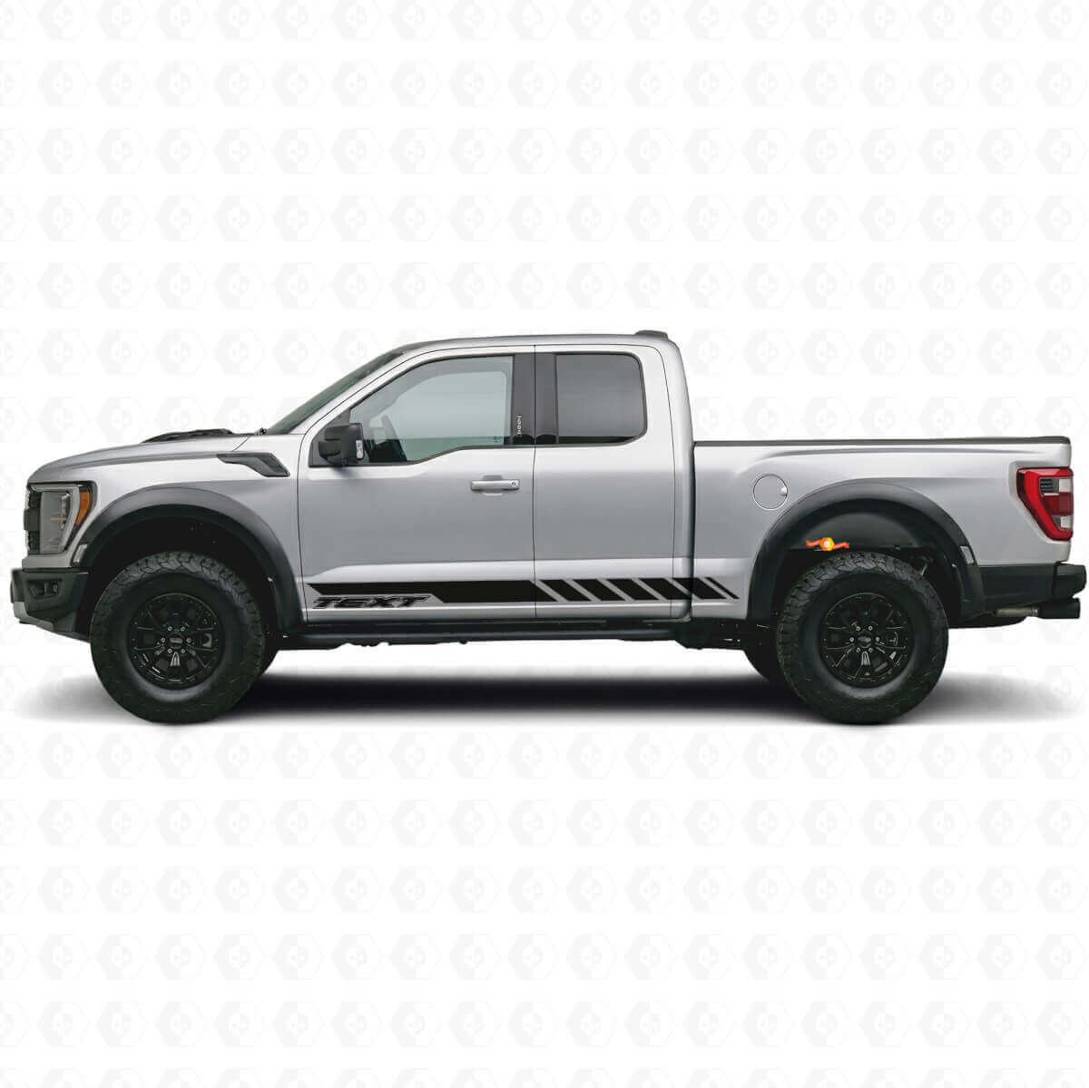 Geruite Custom Zijstrepen Vinyl Decal voor Musclecar truck 2010-2020