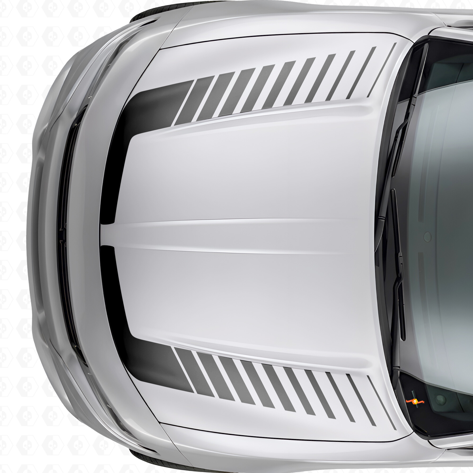 Stroboscoopstijl Accentstrepen Motorkap Vinyl Decal Sticker voor Dodge Charger 2015-2026
