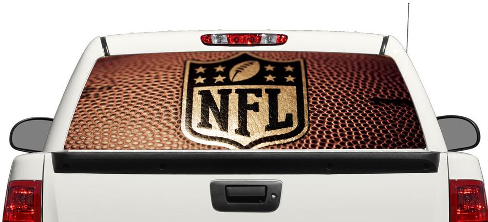 NFL American football sportbal Achterruit Sticker Sticker Pick-up Truck SUV Auto 3