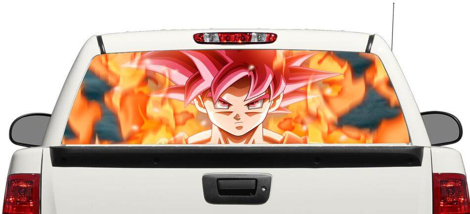 Dragon Ball super goku Achterruit Decal Sticker Pick-up Truck SUV Auto 3