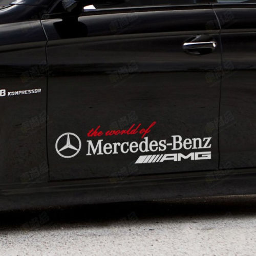 Combineer de wereld van Mercedes Benz AMG Vinyl Car Auto Logo Decal Sticker