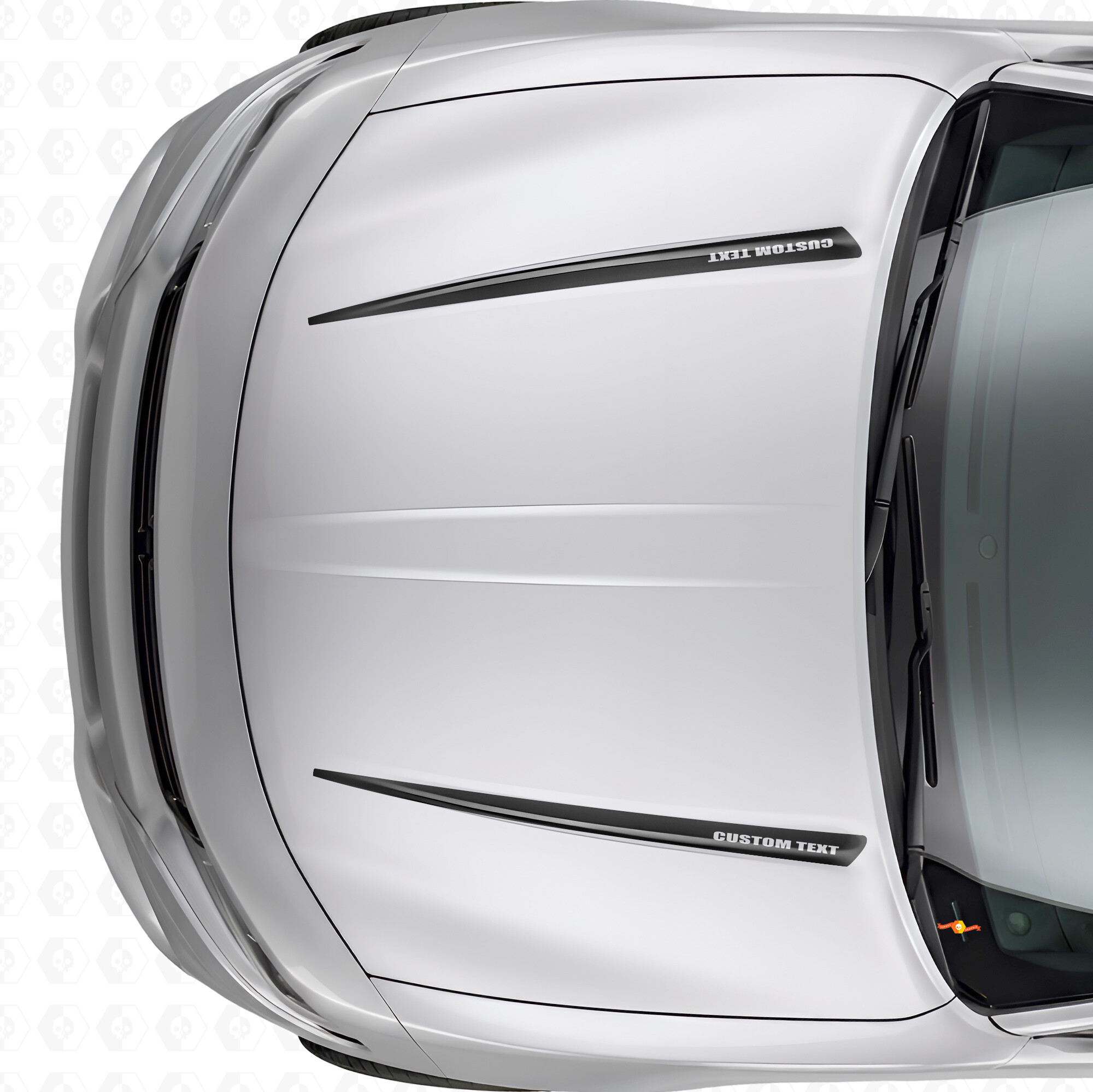 Dubbele Custom Strepen Motorkap Vinyl Decal Sticker voor Dodge Charger 2015-2026