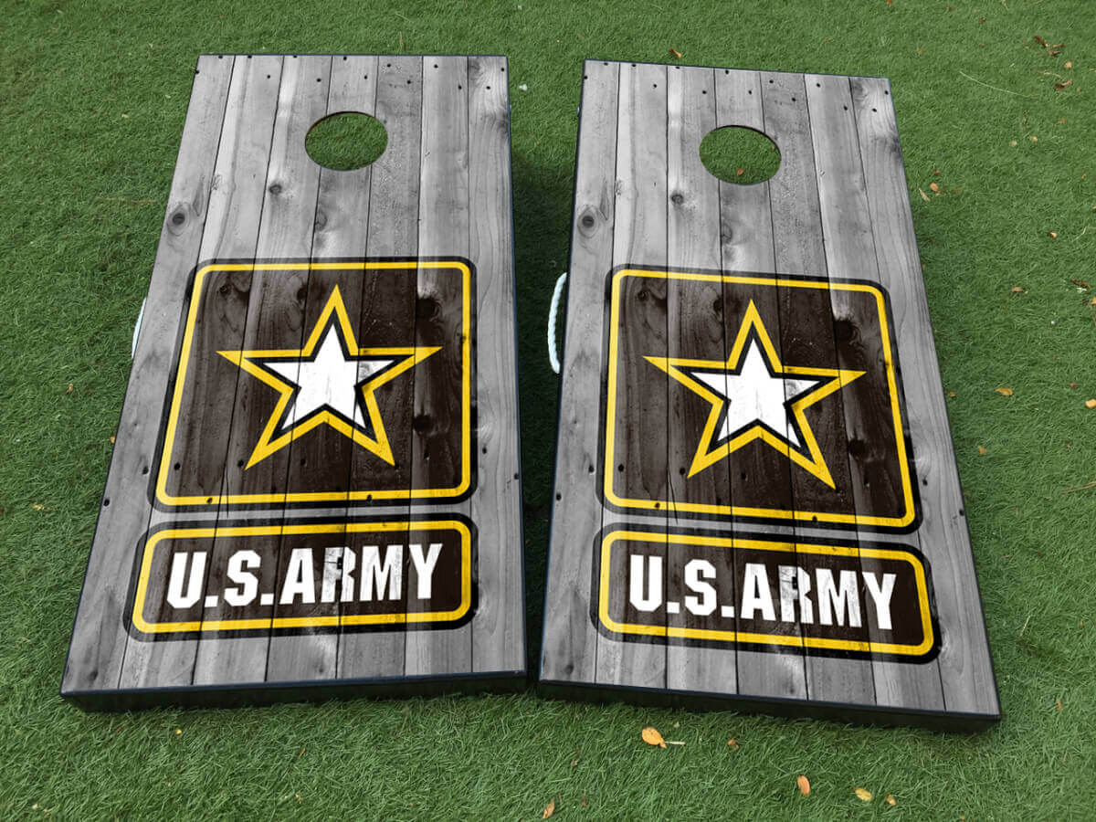 U.S. Army Militaire Stijl Cornhole Bord Wrap Decal Set