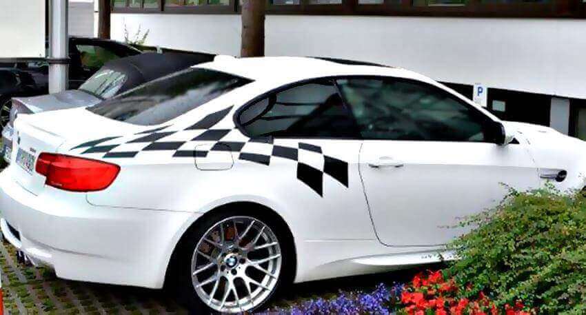 BMW LTW M3 E92 Specifieke lichtgewicht vlag Achterzijde Stickers Stickers Stickers Eventuele kleuren
