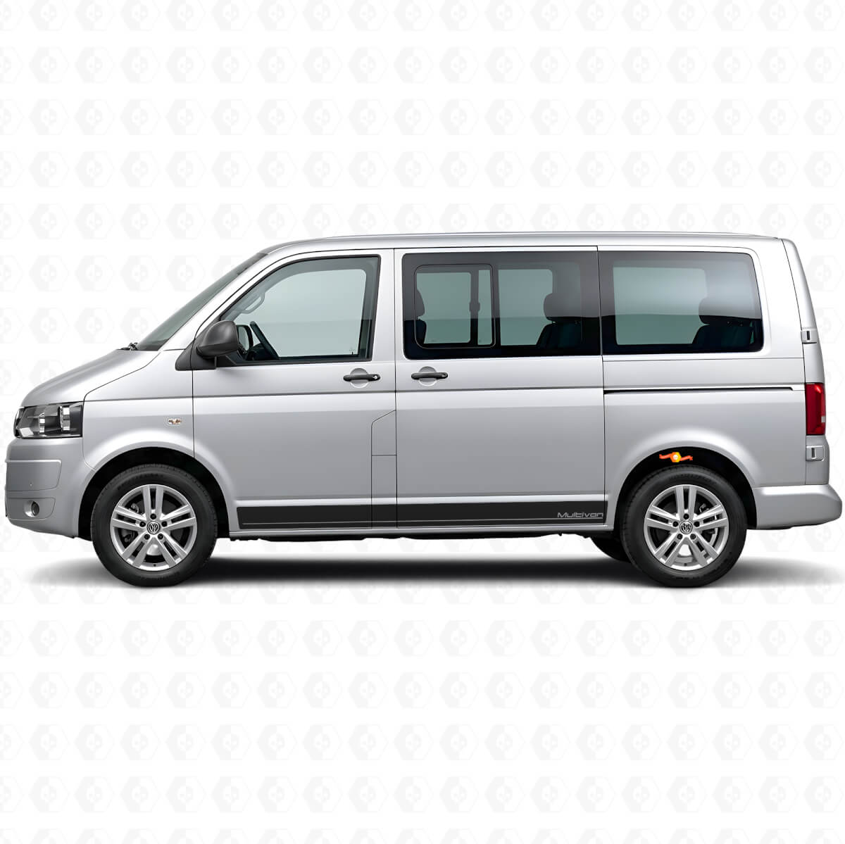 Gemerkt Zijstripes Vinyl Sticker Kit voor Volkswagen T5 Multivan