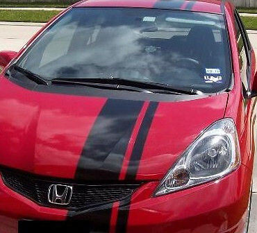Twin Racing motorkap- en dakstrepen vinyl decalset voor Honda
