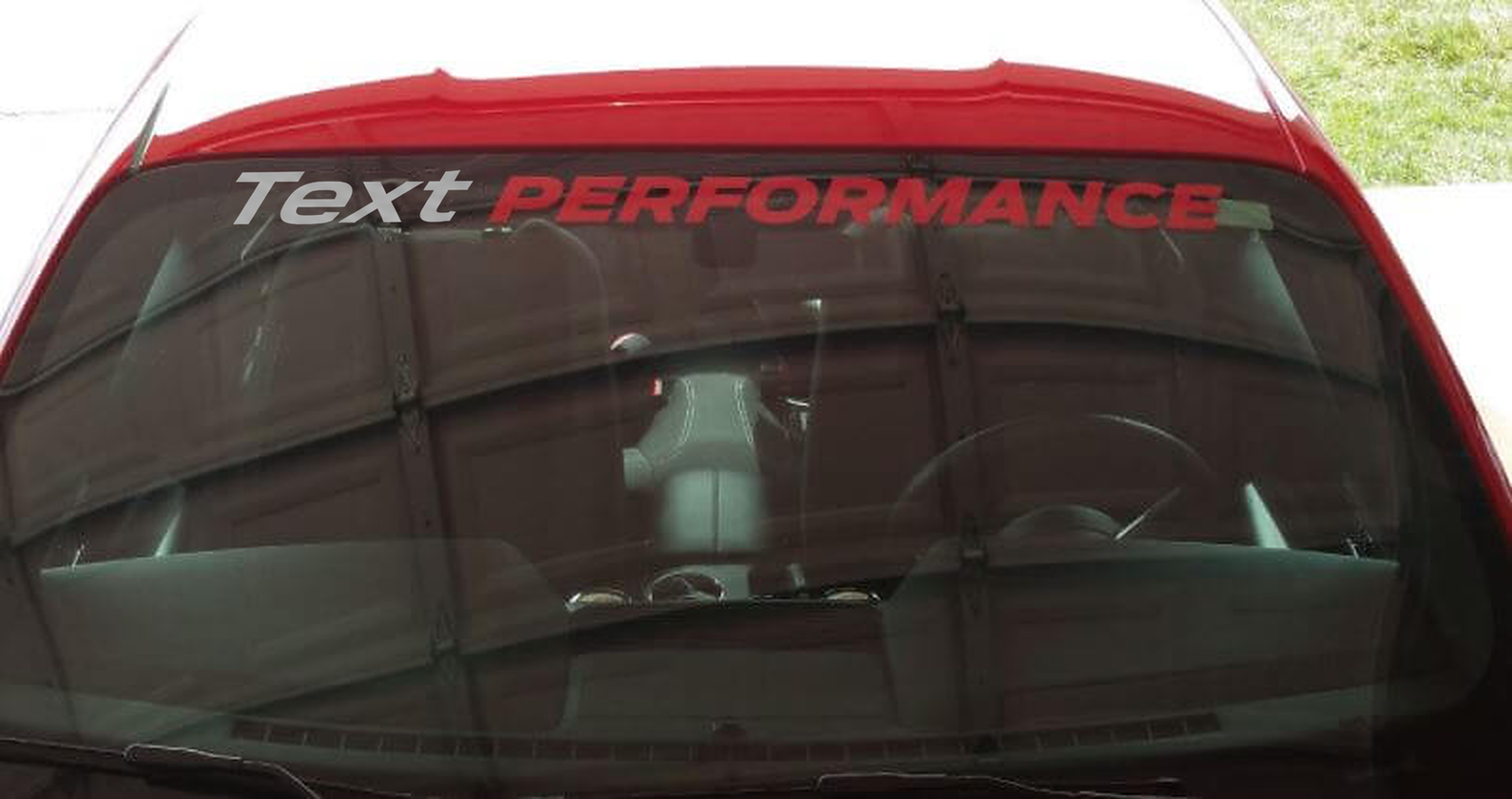 PERFORMANCE Voorruit Vinyl Banner Sticker voor Musclecar Mustang 1999-2004