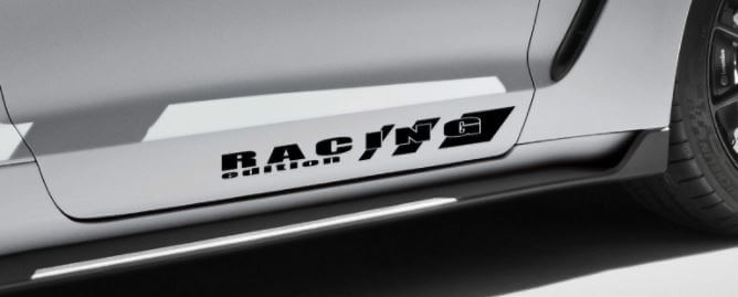 Racing Edition zijskirts vinyl decal set voor Musclecar Musclecarmodel