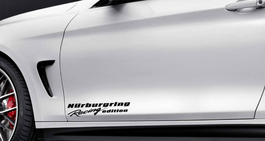 Nurburgring Racing Edition Zijdeurs Vinyl Decal Set voor BMW