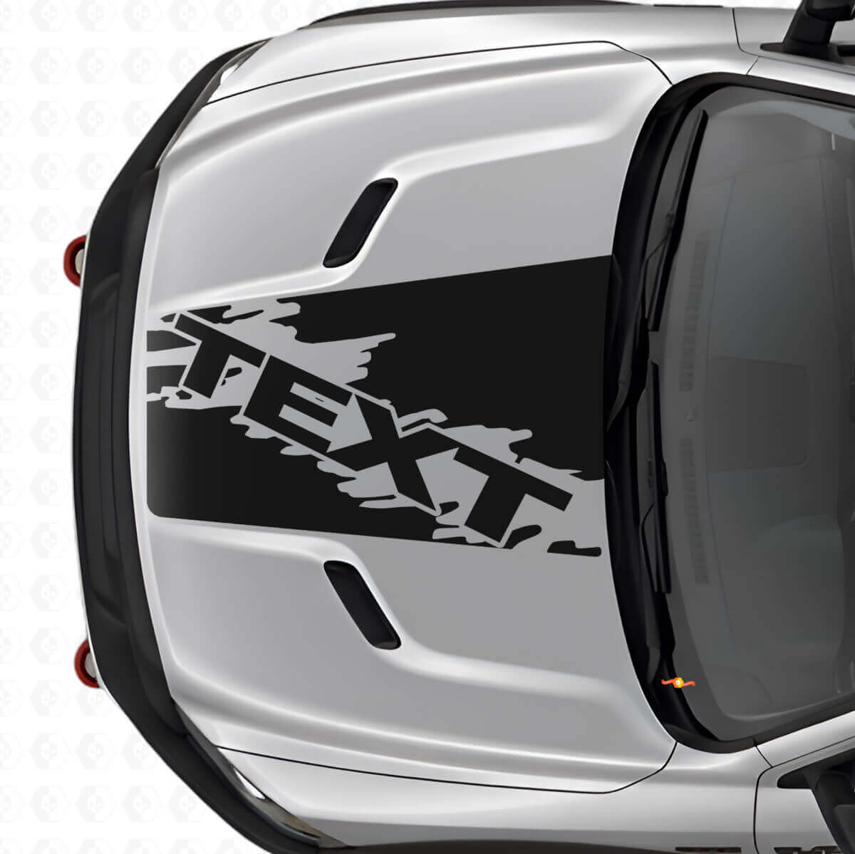 Aangepaste Splash Style motorkapstreep vinylsticker voor Dodge Ram SUV