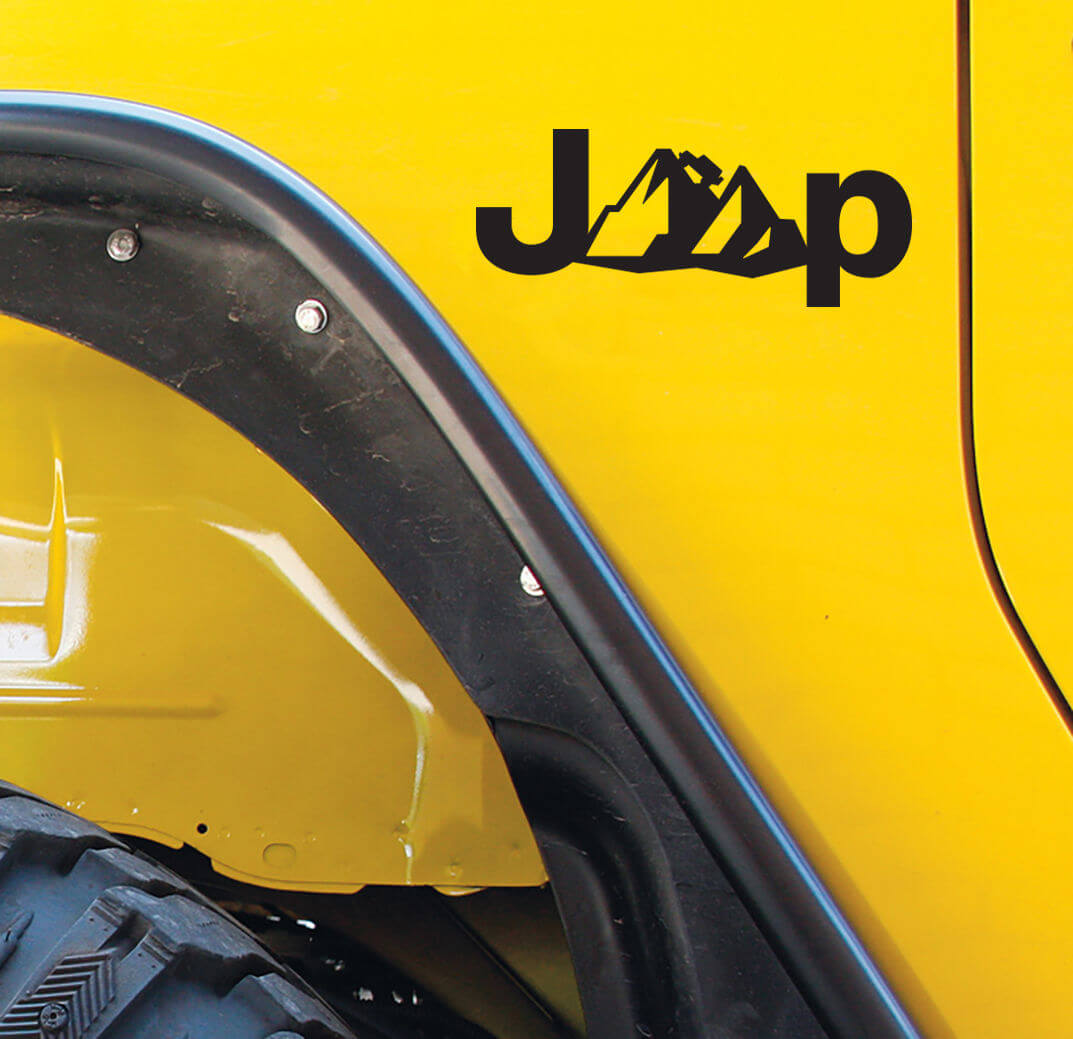 JEEP Wrangler vinyl sticker sticker set van 2 Cherokee Compass Renegade Rubicon