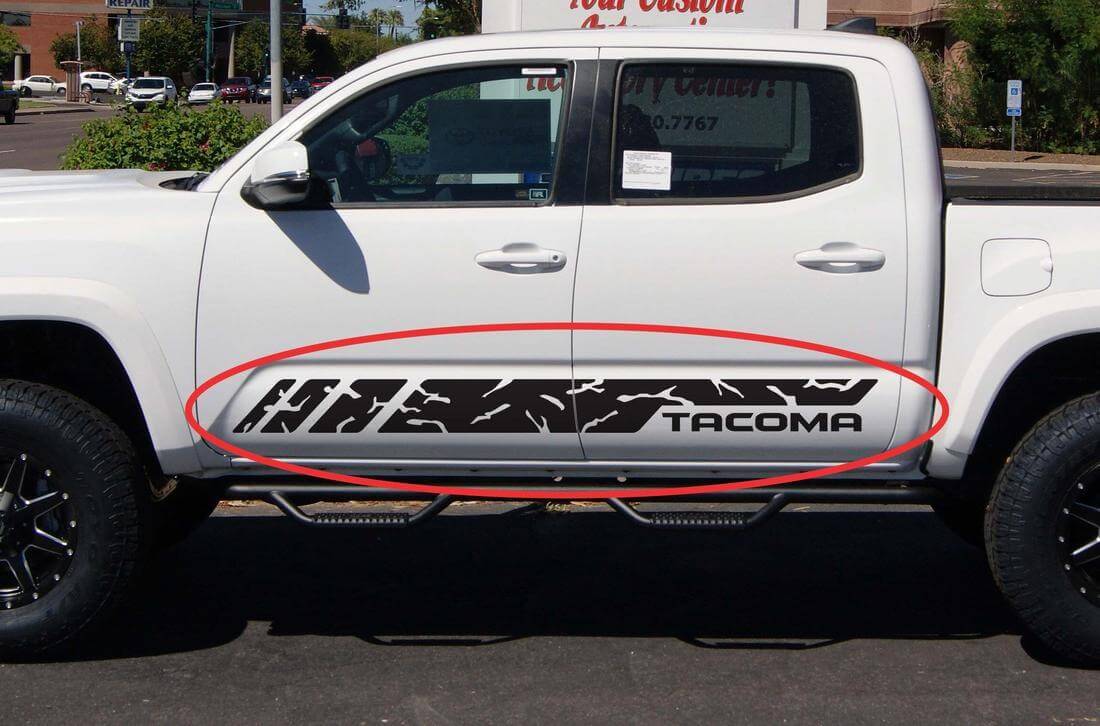Decal Sticker Vinyl Streep Kit Voor TOYOTA TACOMA 2004-2017 4x4 Deur supercharger