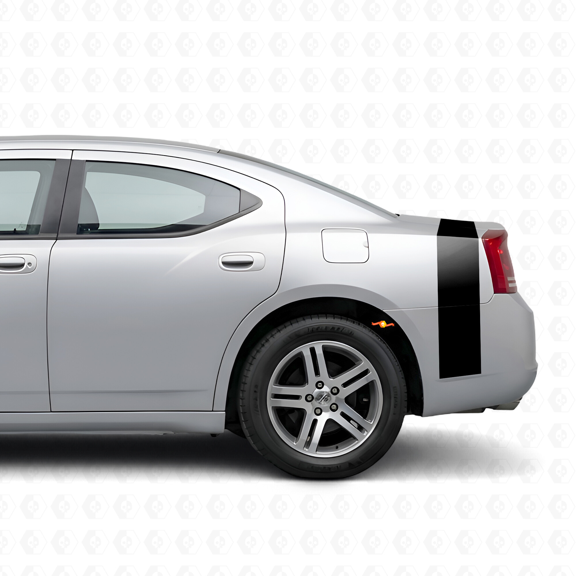 Accentstrepen Zijpaneel Kofferbak Vinyl Decal Sticker voor Dodge Charger 2006-2010