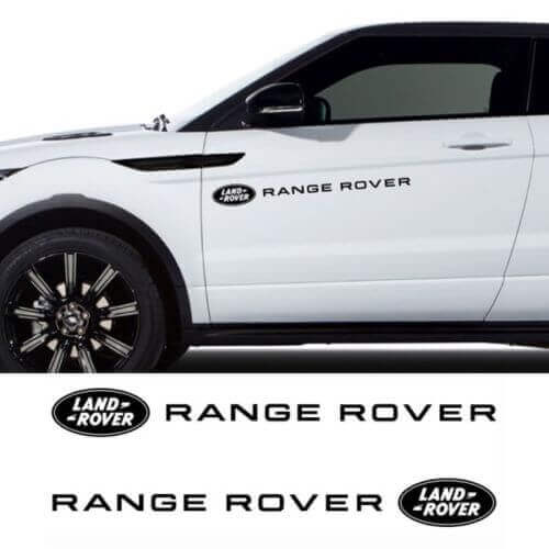 Range Rover zijlogo vinyl sticker set voor Land Rover