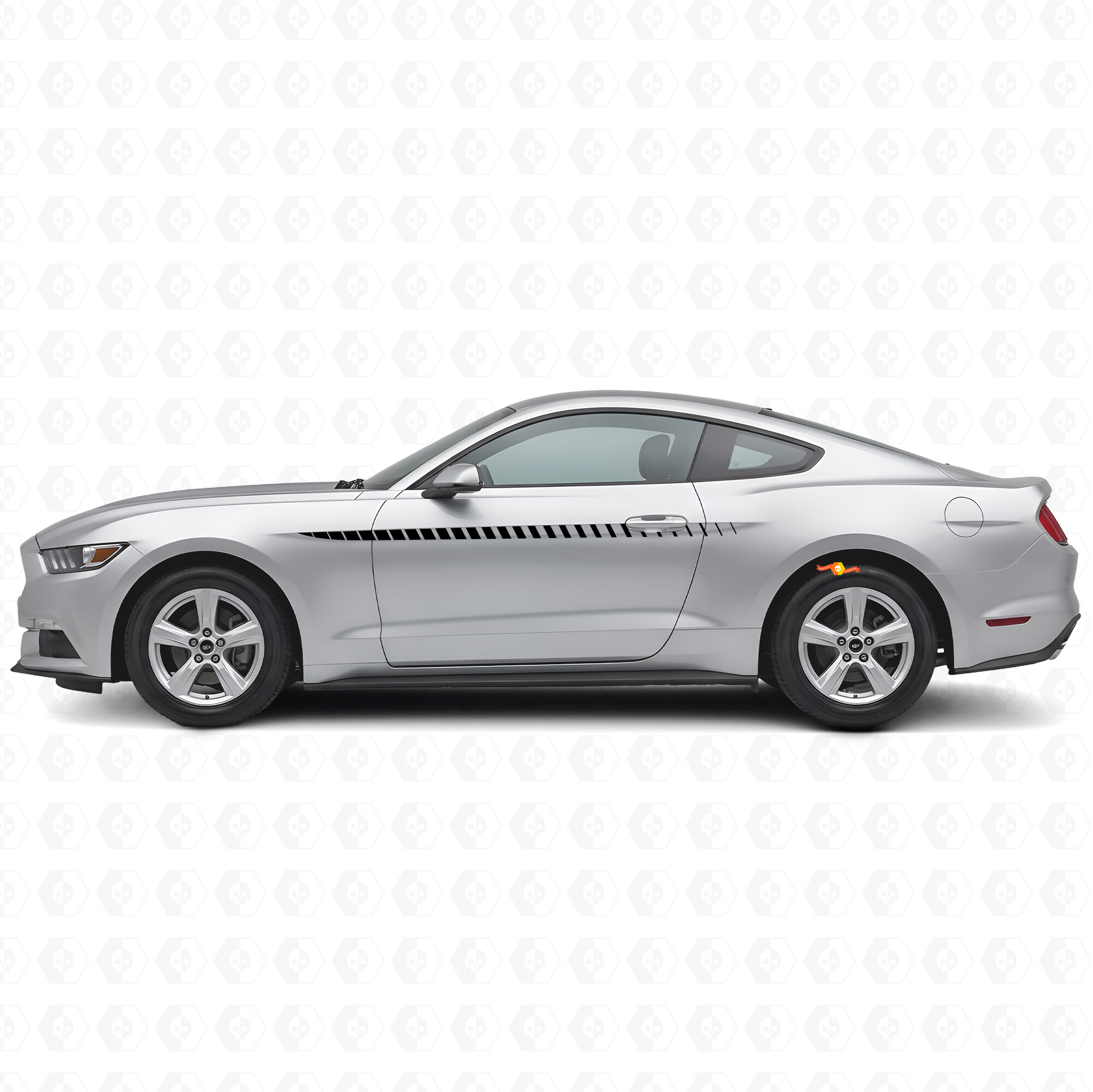 Racing strepen zij vinyl decal kit voor Musclecar Musclecarmodel 2015-2020