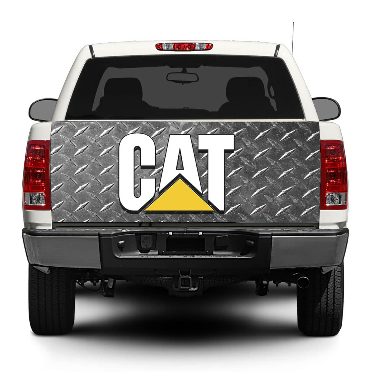 CAT Caterpillar Logo Achterklep Vinyl Decal voor Pick-up Trucks SUV's