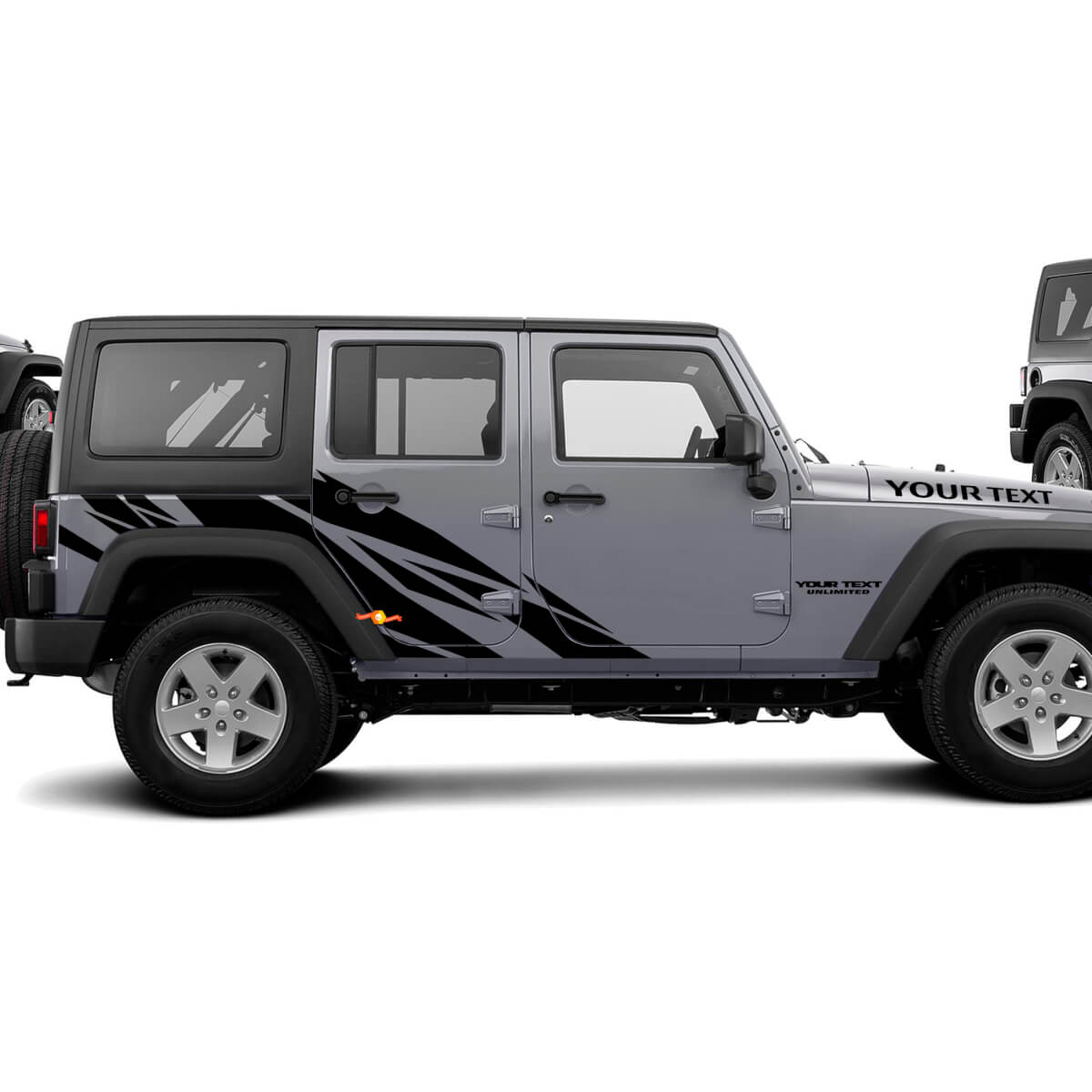 Rechte Splash Graphic Vinyl Decal Kit voor Jeep Wrangler Unlimited JK