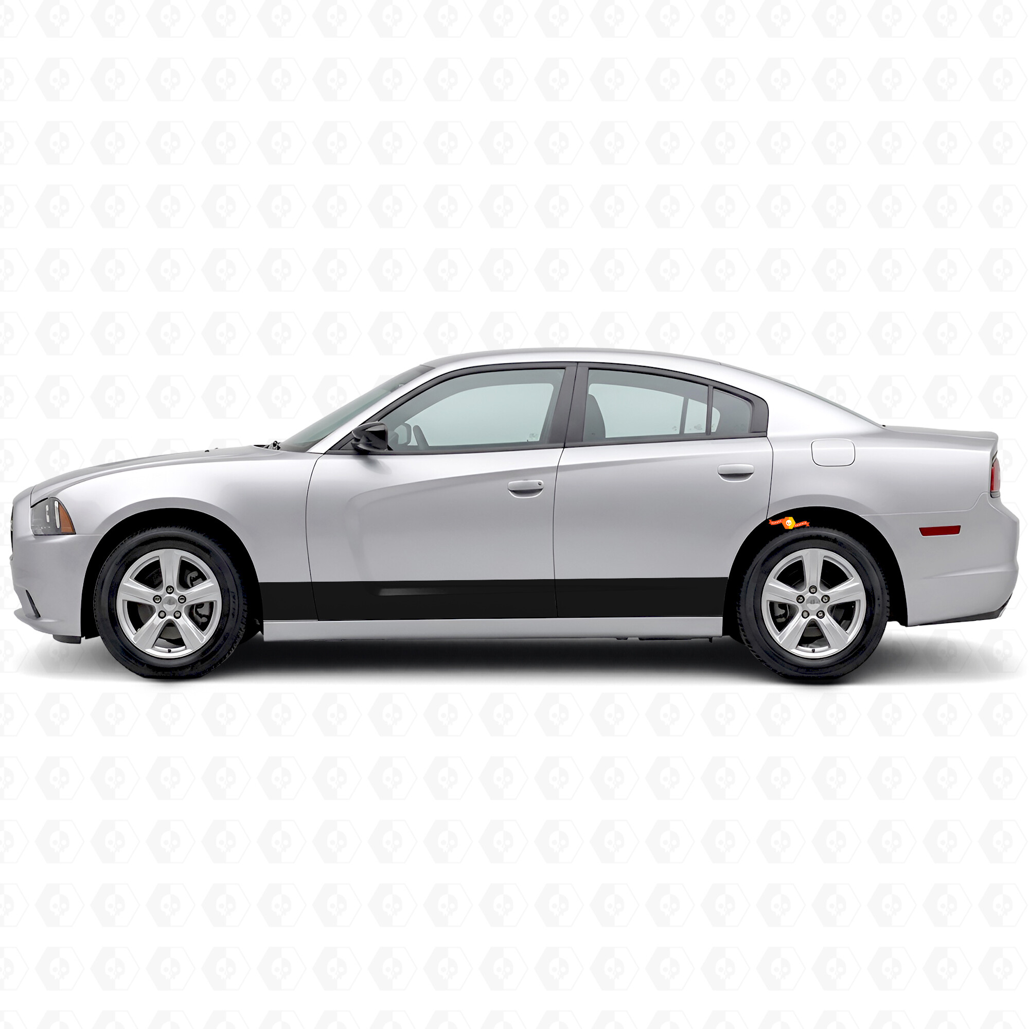 Accentstrepen Rocker Panel Vinyl Decal Sticker voor Dodge Charger 2006-2010