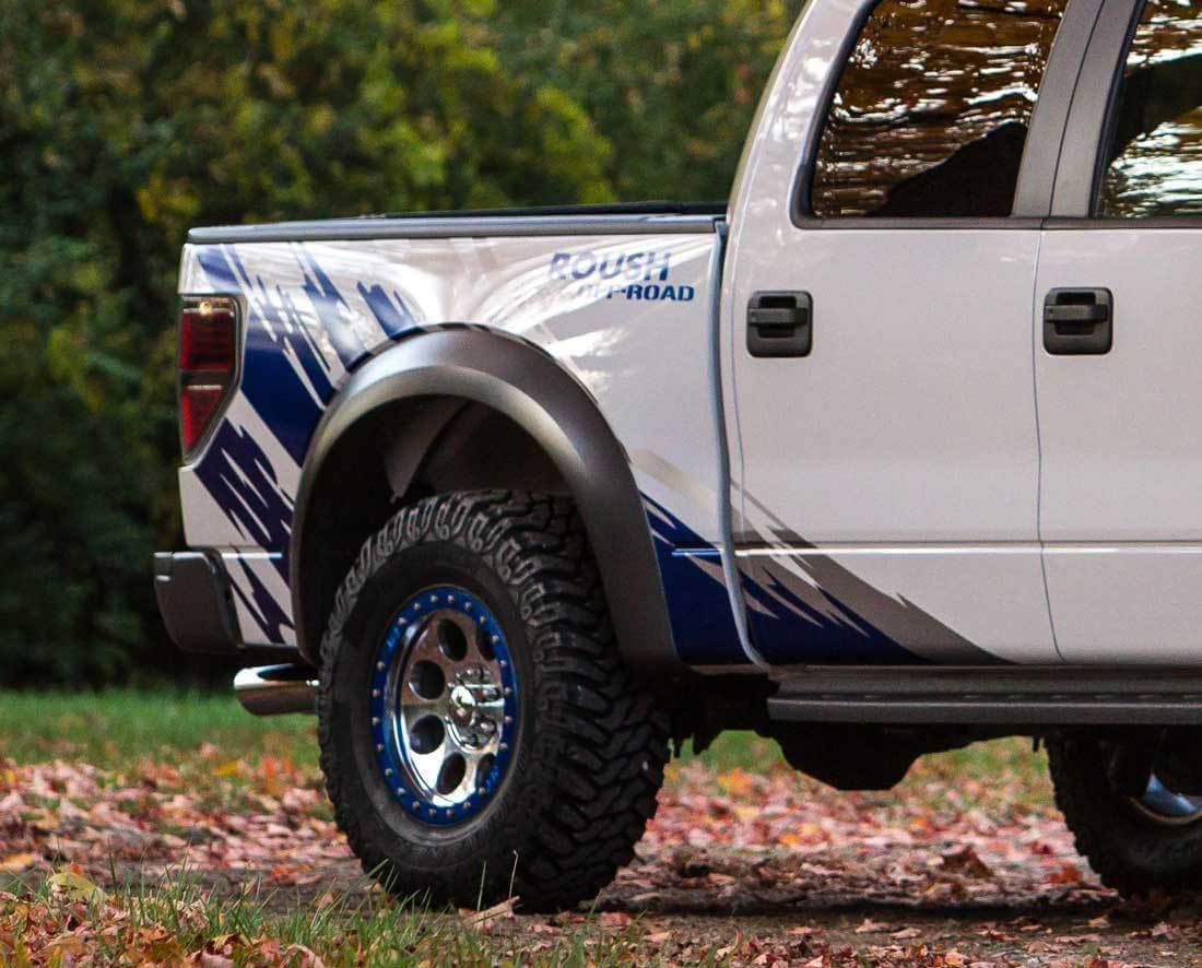 Ford f150 raptor tune roush off-road performance pick-up 2 kleuren splash sticker sticker