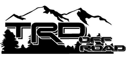 TRD Off Road Mountain Style Vinylstickers voor Toyota Trucks