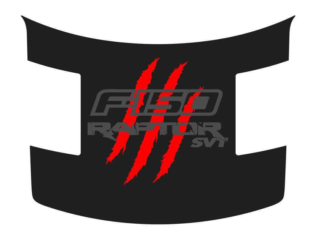 FORD RAPTOR F-150 SVT MET Claw Deep Scratches HOOD Vinyl Grafische stickers stickers past op modellen 2010-2014