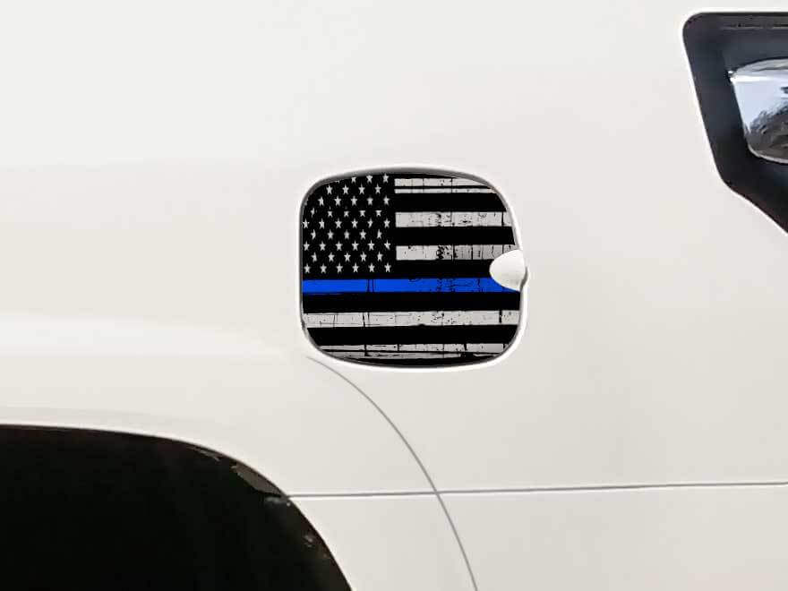 Toyota 4Runner TRD 4X4 bed Gasdop Brandstof Amerikaanse vlag blauwe lijn Grafische stickers stickers past op modellen 2010-2017