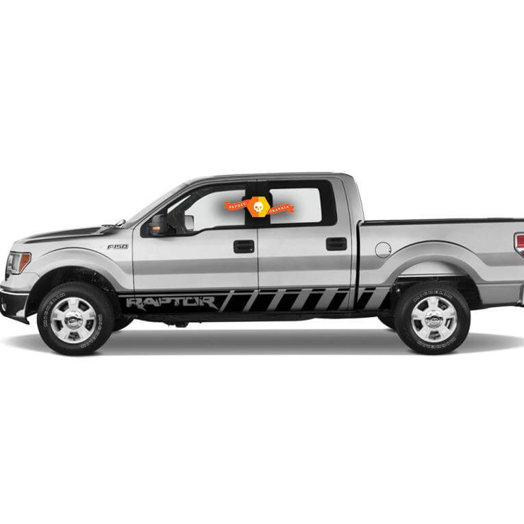 Ford Raptor belettering Truck F-150 Bed Side Rocker Panel Stripes Grafische stickers stickers past op modellen 2010-2020