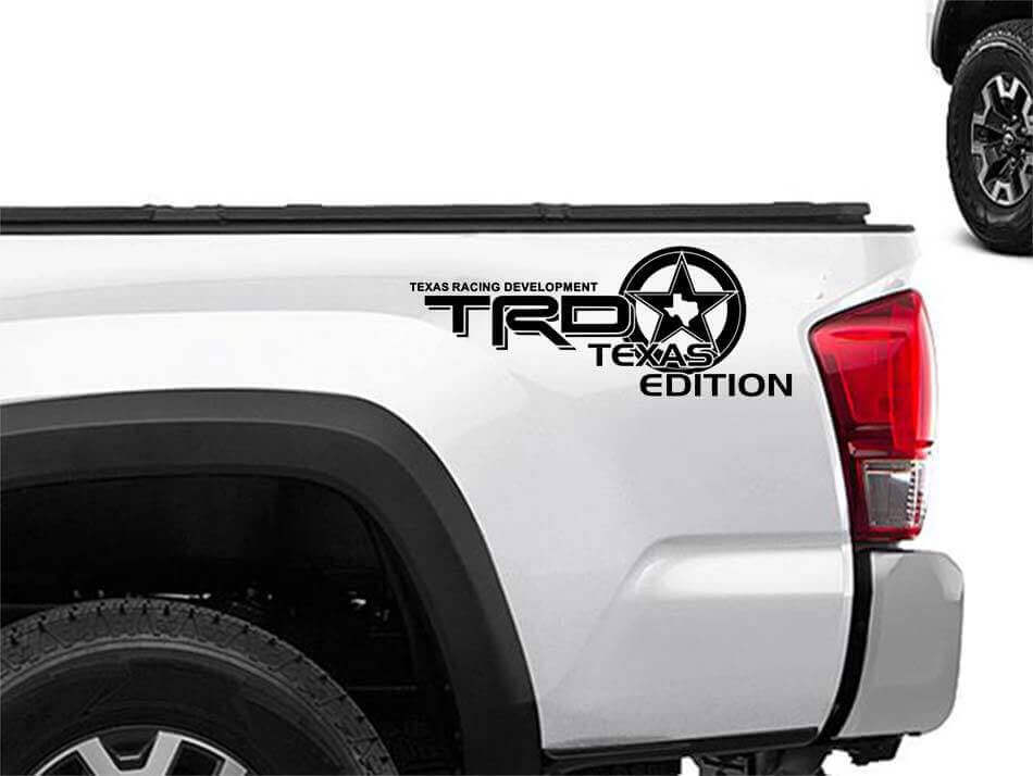 TRD Texas Edition Zijdecalset voor Toyota Trucks