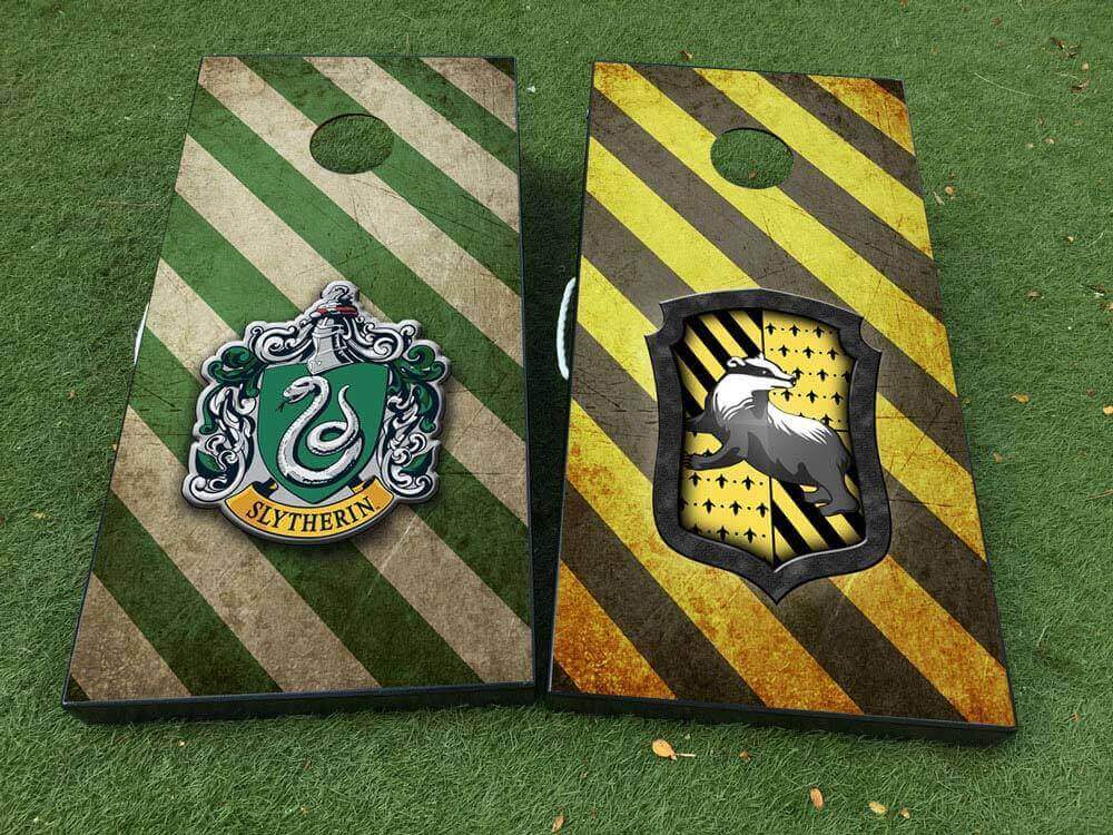 Wizard House Geïnspireerde Cornhole Bord Vinyl Decal Wrap Set