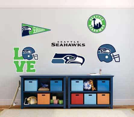 De Seattle Seahawks NFL Fan Vinyl Stickers Voor Auto & Muur