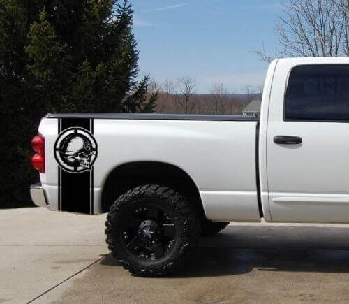 Metal Mulisha Bed Stripe Sticker Decal 2 Voor Chevy Dodge Nissan Toyota Musclecar GMC Truck