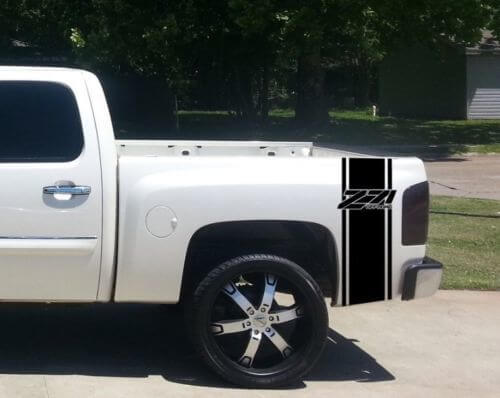 Z71 Off Road zijstreep vinyl decalset voor Chevy Silverado en GMC Sierra