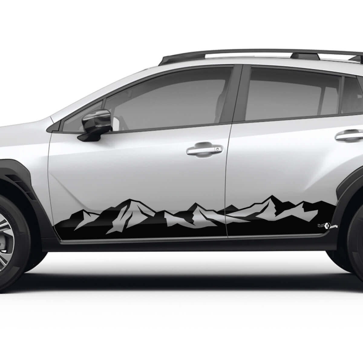 Mountain Style dorpel vinyl decal kit voor Subaru Crosstrek
