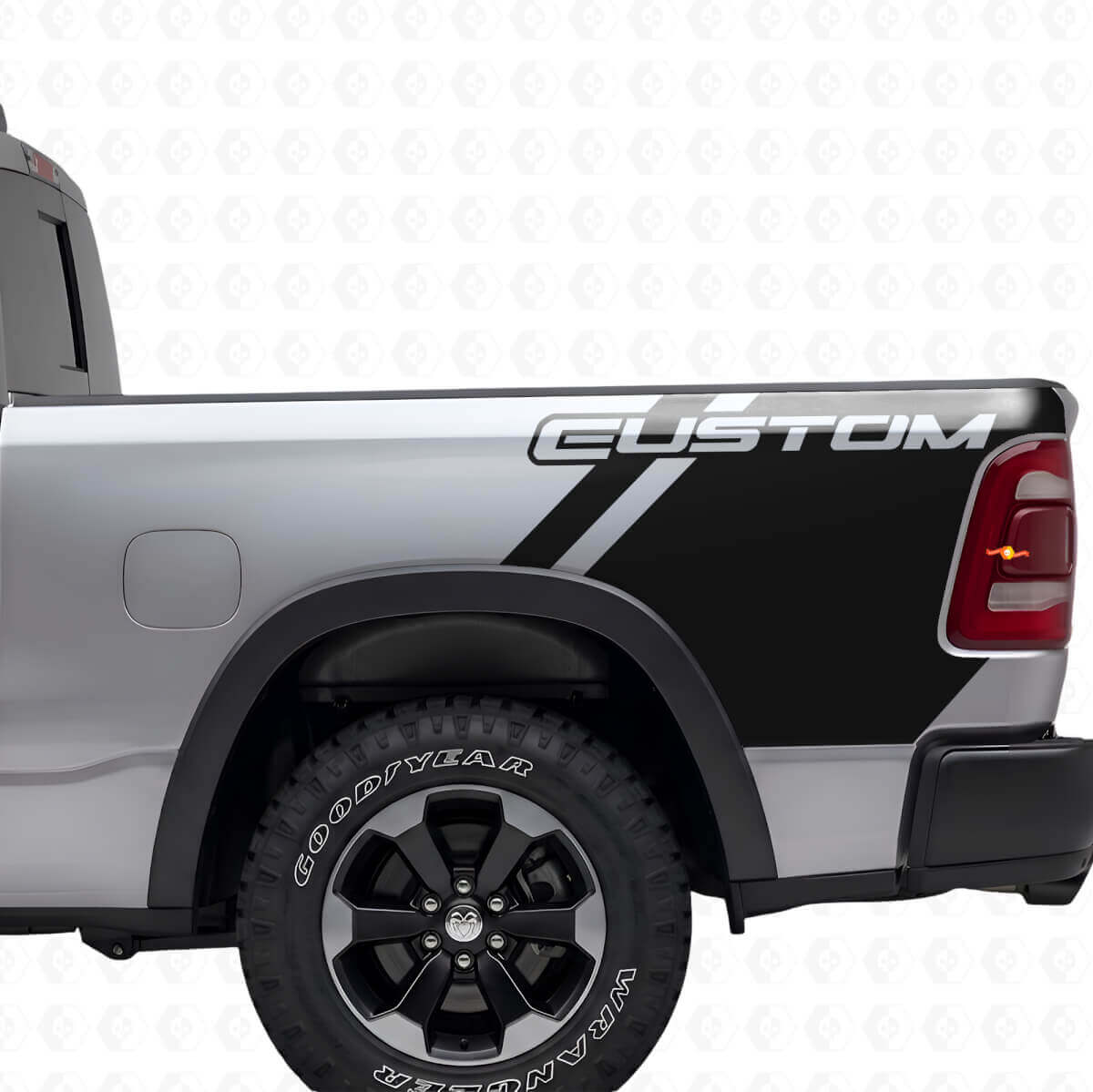 Aangepast Lettertype Vinyl Decal Kit voor Dodge Ram Truck zijpaneel