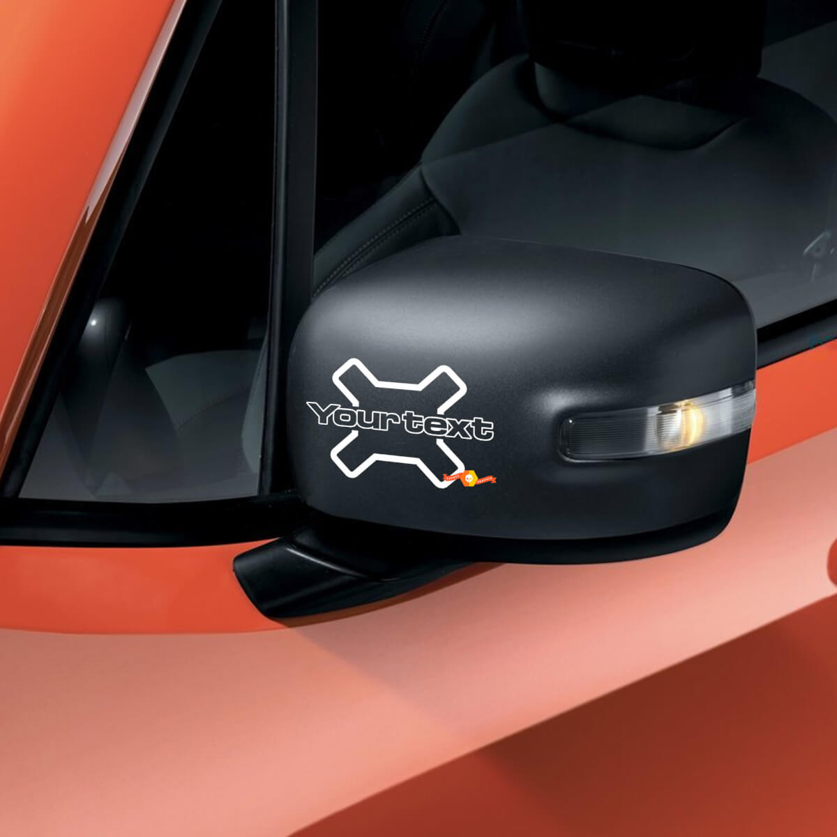 Belettering Spiegel Vinyl Decal Sticker Graphic voor Jeep Renegade