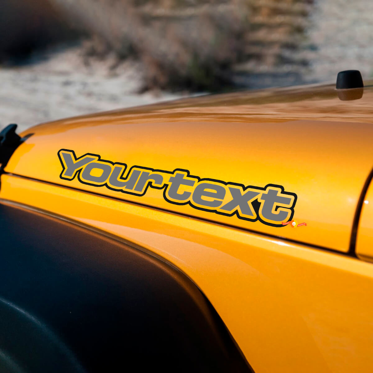 Lettering Motorkap Zij Vinyl Decal Sticker Grafiek voor Jeep Wrangler Renegade