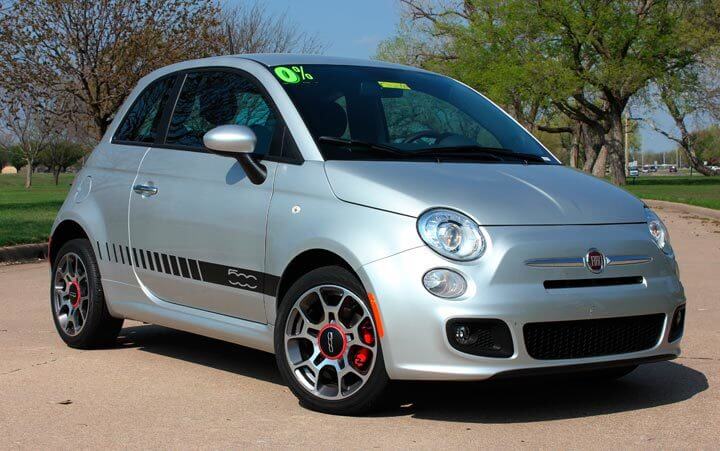 2011-2016 Fiat 500 Rocker Strobe Stripe Vinyl Grafische Kit