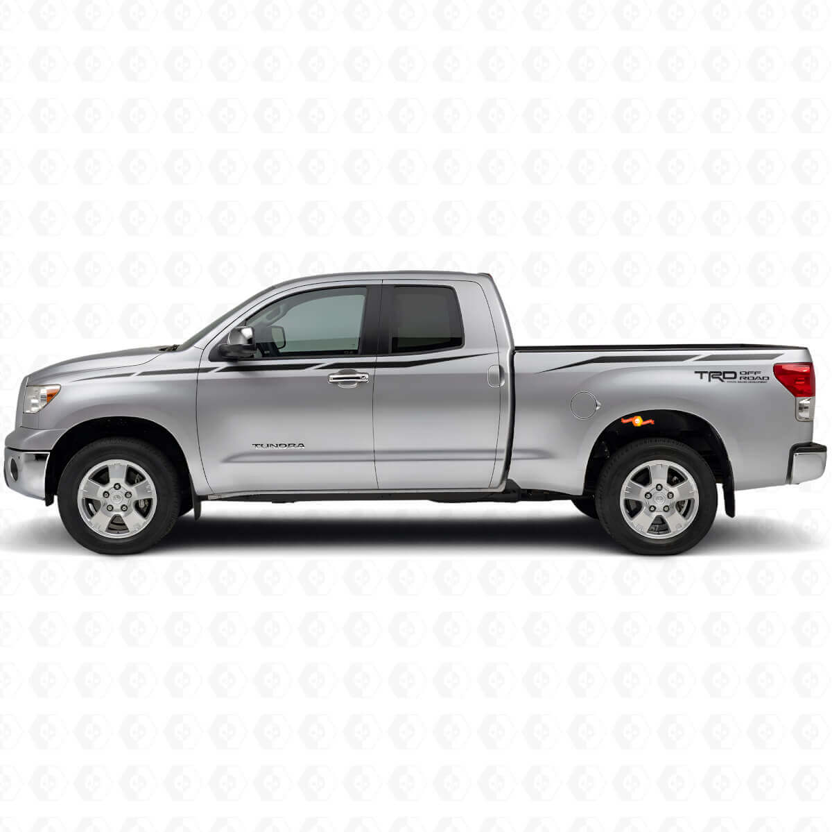 TRD Gescherpte Strepen Zij Vinyl Decal Kit voor Toyota Tundra 2007-2013