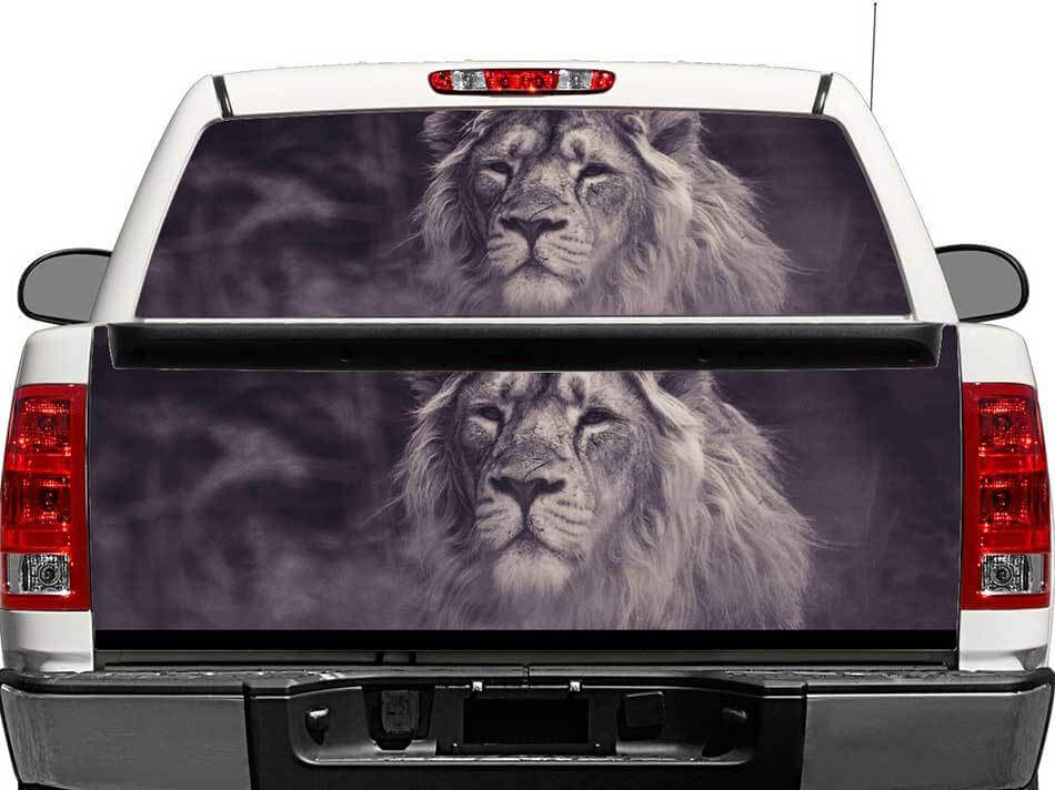 Leeuw Achterruit- of Achterklep Vinyl Sticker voor Pickup Truck SUV