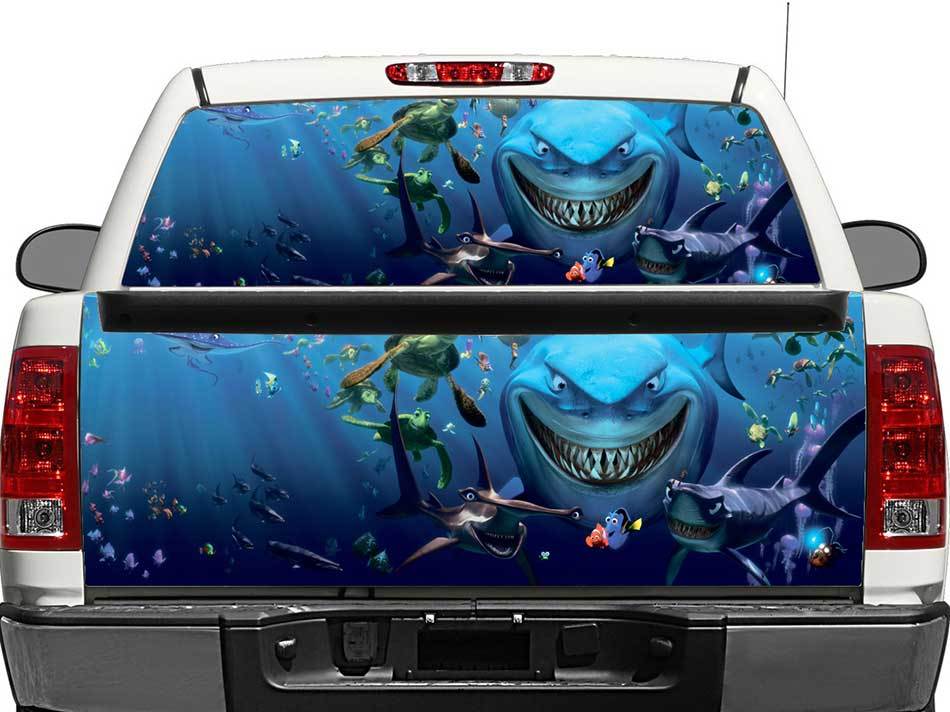 Finding Nemo Achterruit- of Achterklep Vinyl Sticker voor Pick-up Trucks SUV's