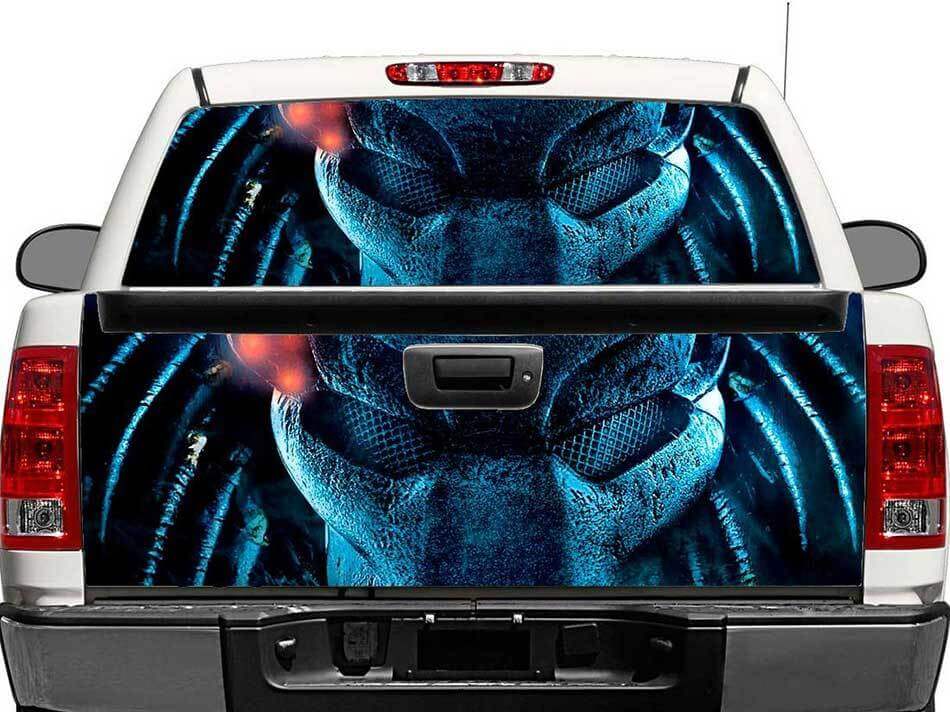 Predator Achterruit- of Achterklep Vinylsticker voor Pickup Trucks en SUV's