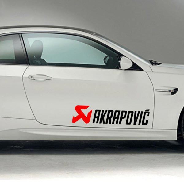 Racing sponsors sticker sticker. Akrapovic