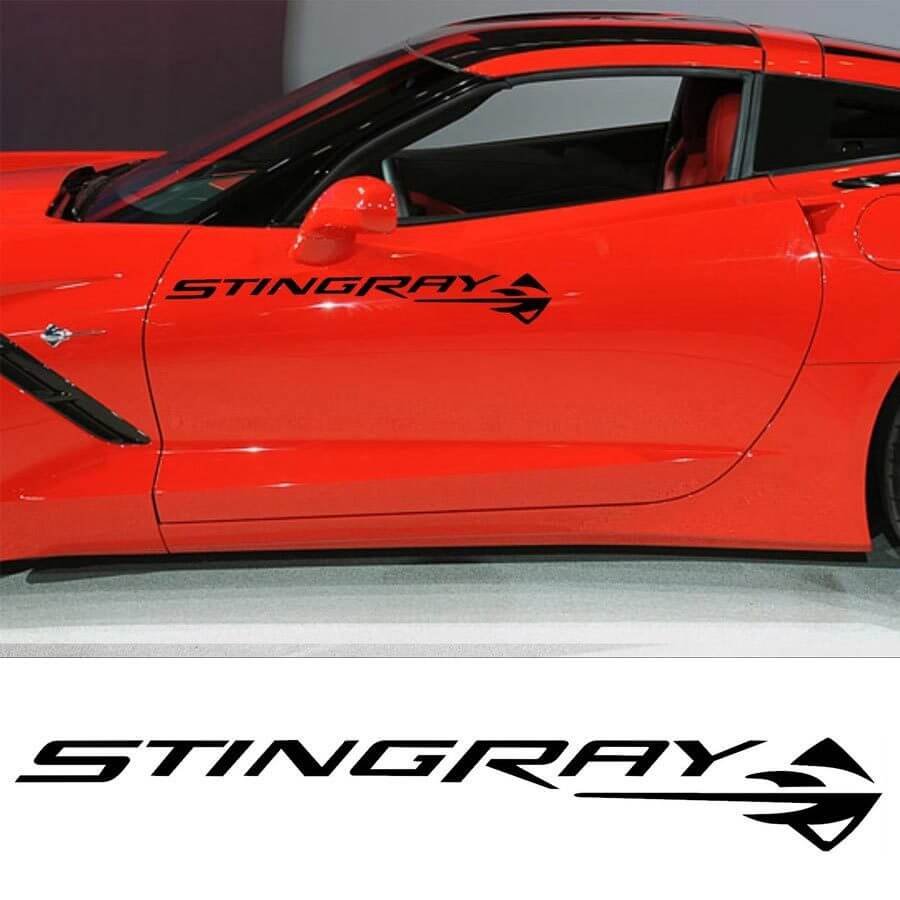 Stingray Zijdeur Vinyl Decal Set voor Chevrolet Corvette